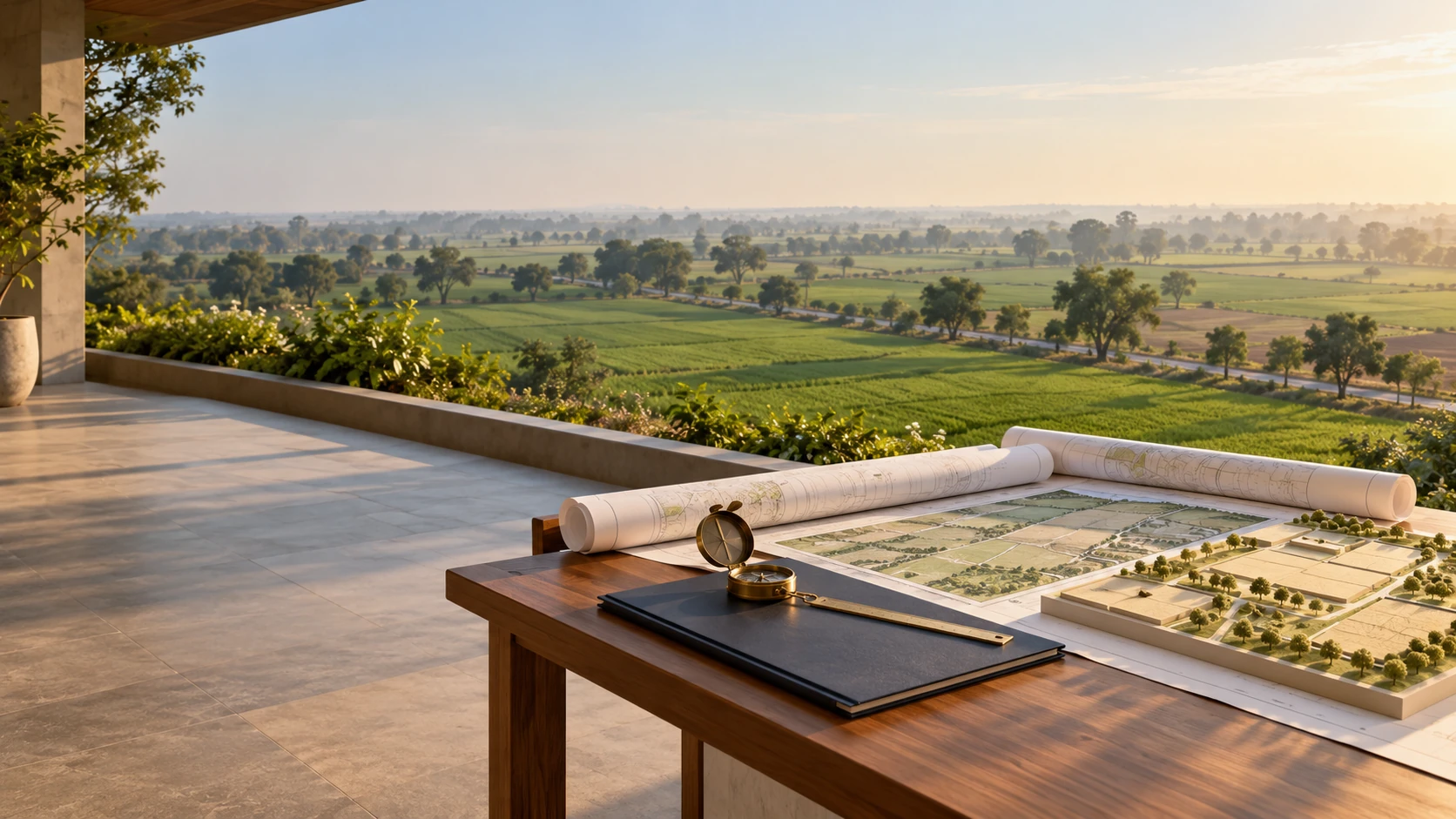 Land and survey plans illustrating property checks before purchase